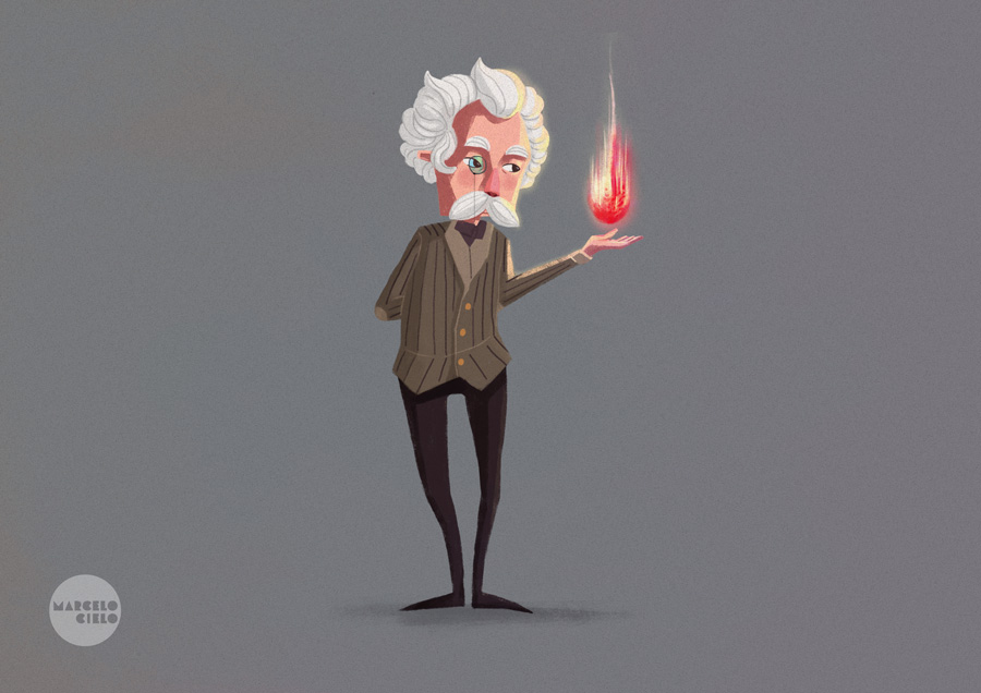 Instructor of Magic Flames - Character Design