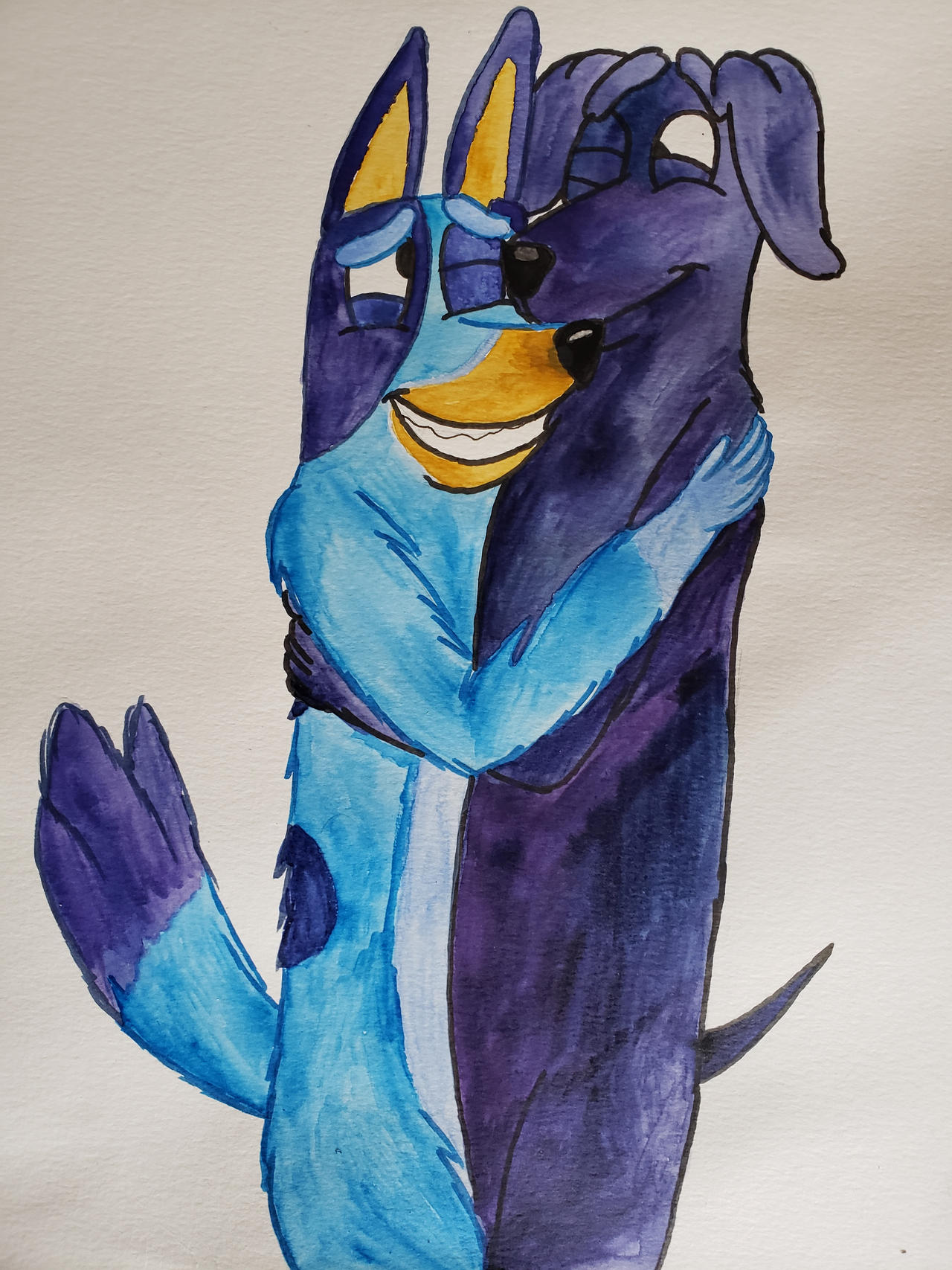 Bluey and Jeanluc by Talabromaltyalla on DeviantArt
