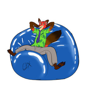 Nick's lounging balloon