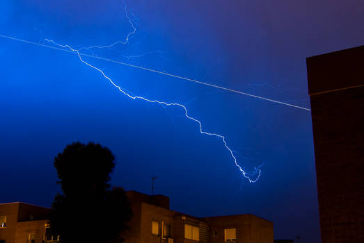 The storm and the plane