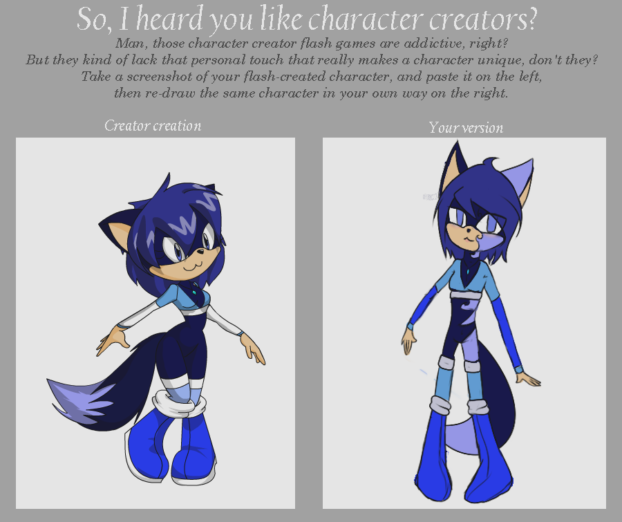 Sonic Character - Character Creator Meme by crow1789 on DeviantArt
