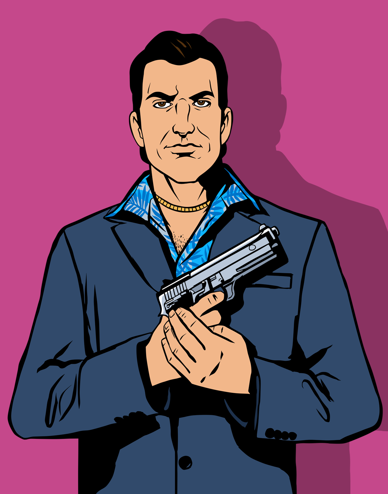 Tommy Vercetti Painting Style Artwork by Old-Jankins on DeviantArt