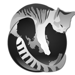 GNU IceCat monochrome icon