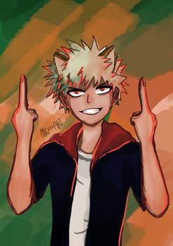 Messy Bakugou Fanart