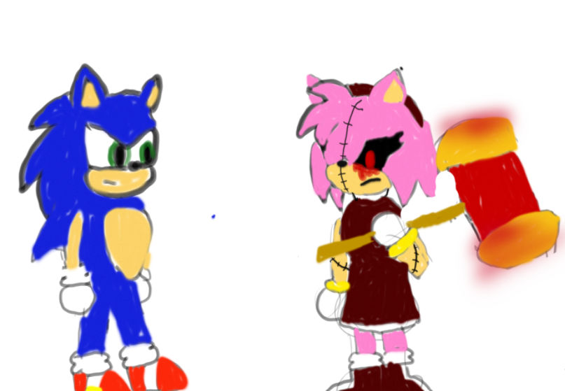 Request: Sonic vs Amy Exe by XxSolarTheHedgehogxX on DeviantArt