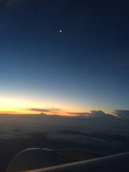 plane sunrise