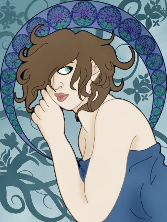 Art Nouveau Self-Portrait