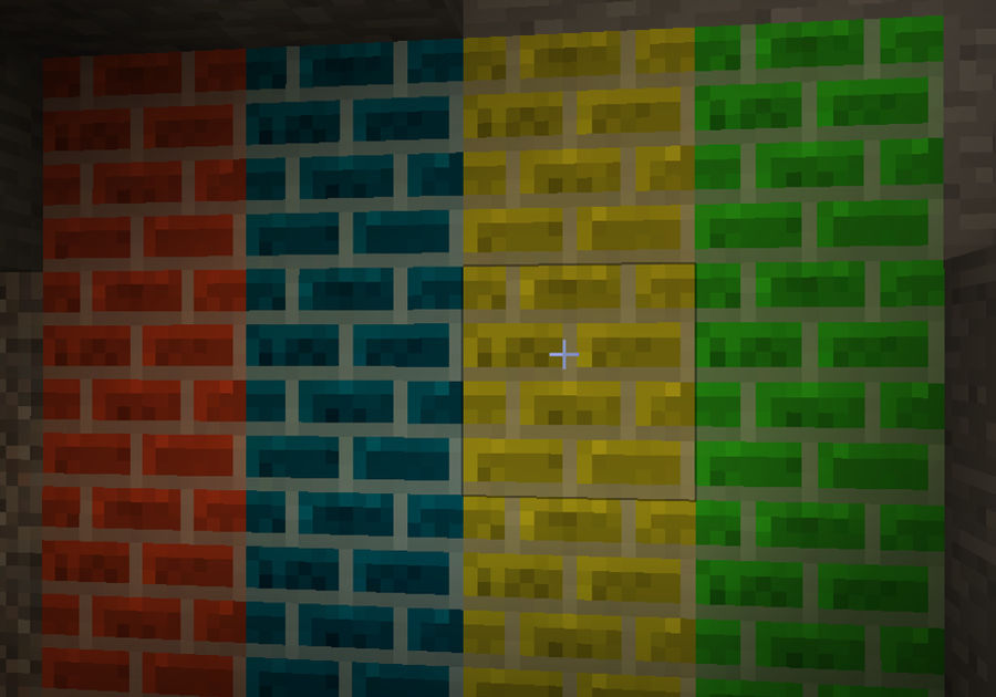 Minecraft Ideas - Coloured Brick by RedPanda7 on DeviantArt