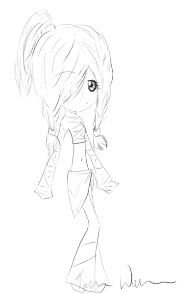 Chibi Line Art