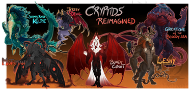 Cryptids Reimagined - Halloween Design Sale 2020