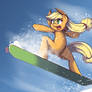 Apple Jack with Snowboard