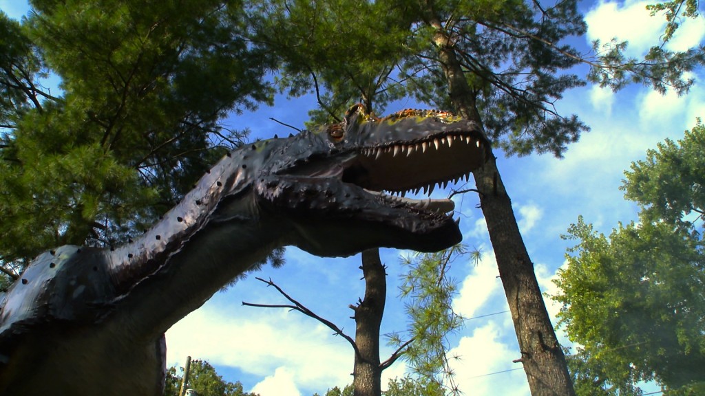 Allosaur in the forest