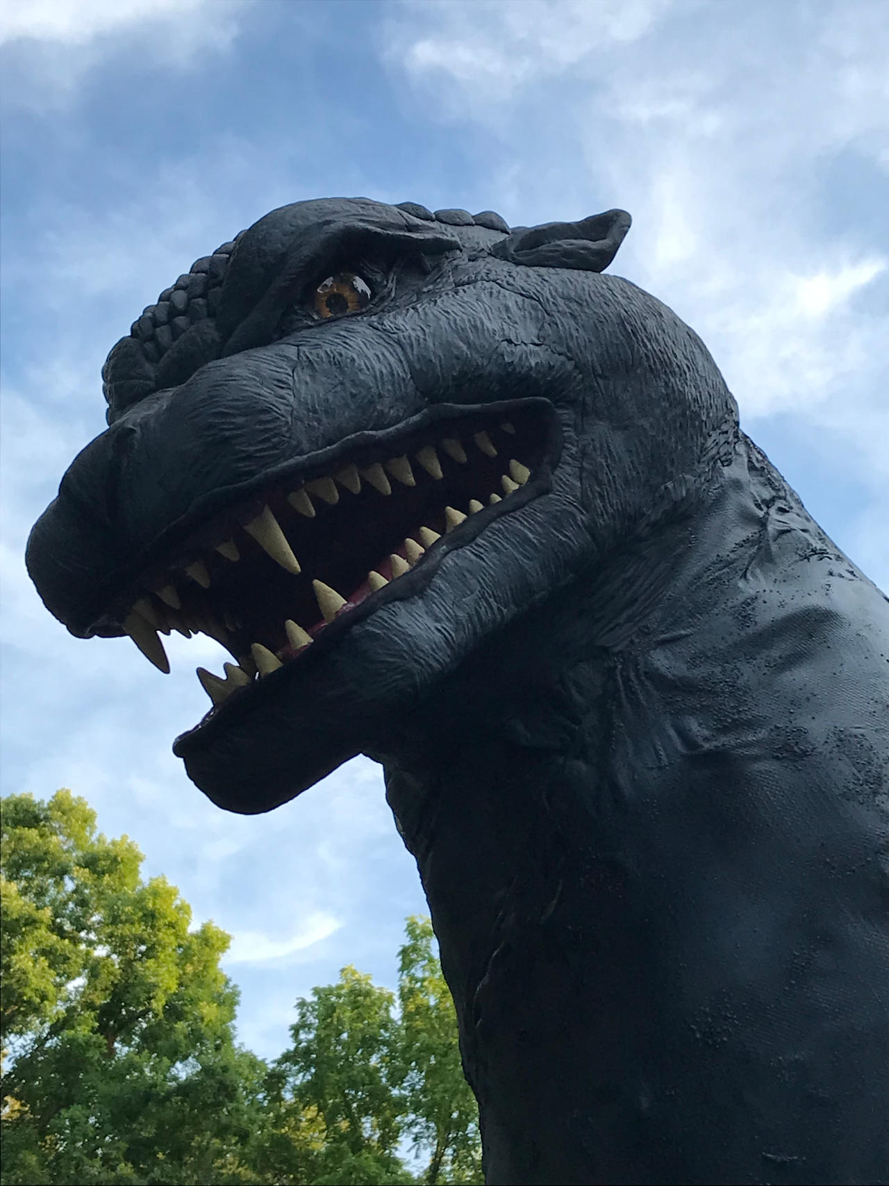 Godzilla head painted 1 by Blade-of-the-Moon on DeviantArt