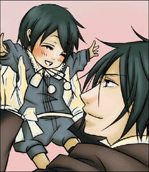 Ciel Baby And Earl Vincent Phantomhive By Akne