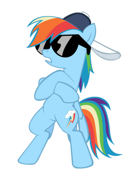 Another Rainbow Dash Radicalness pose.