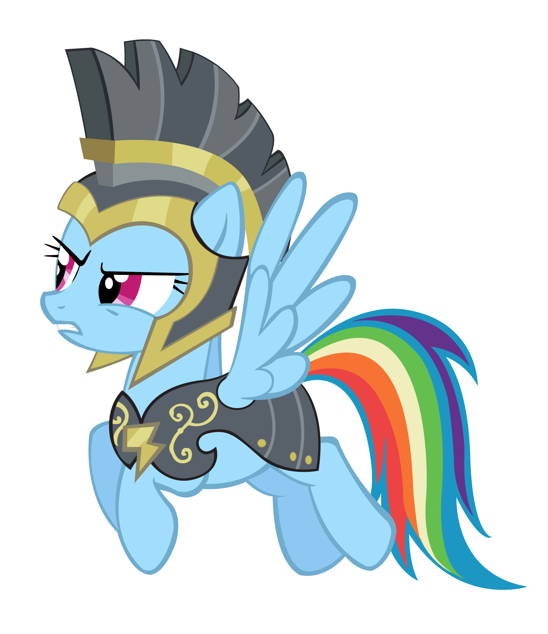 Another Rainbow Dash Hurricane Armor vector