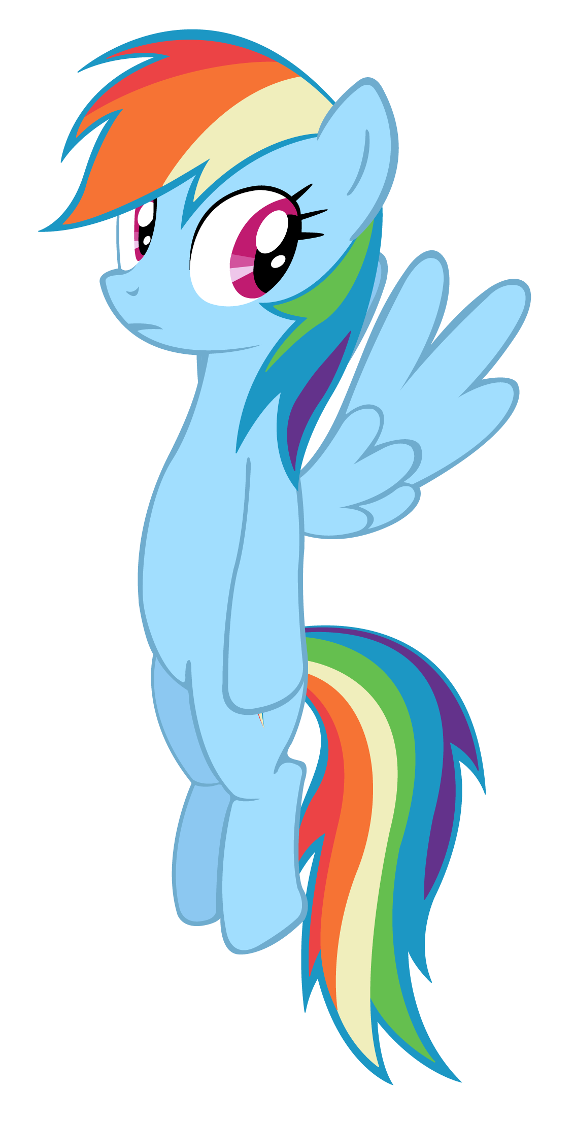 Rainbow Dash funny pose vector