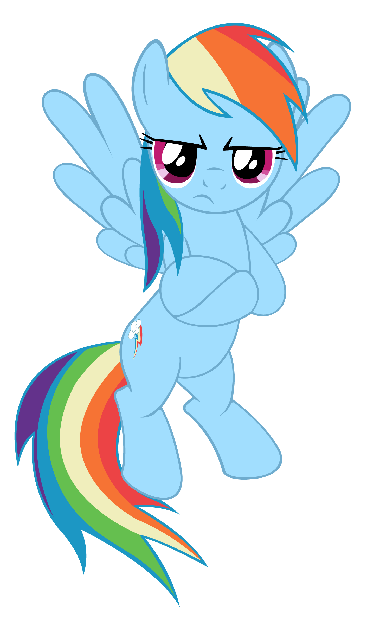 Angry Rainbow Dash