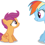 Another Rainbow Dash and Scootaloo