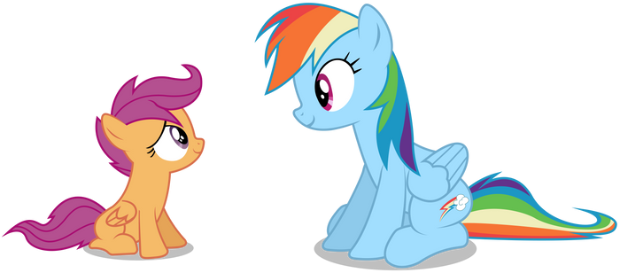 Another Rainbow Dash and Scootaloo