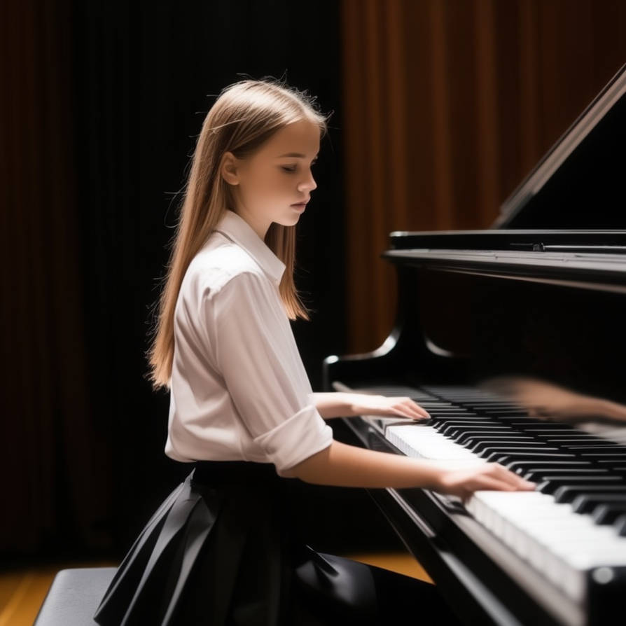 Concert pianist performing at a concert hall by greyhound680 on DeviantArt
