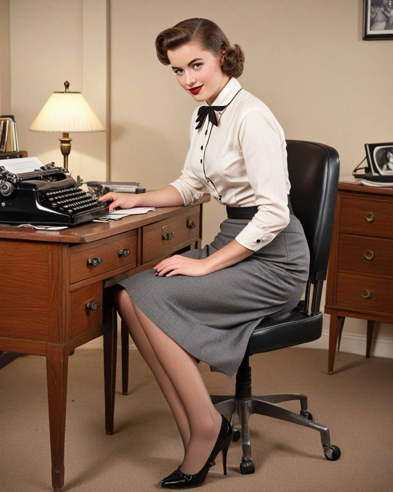 Secretaryz 50s secretary at work by greyhound680 on DeviantArt