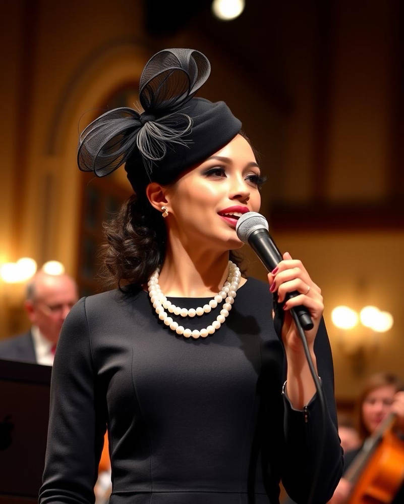 Jazz singer performing in concert hall by greyhound680 on DeviantArt