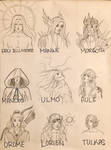 Tolkien Chart: The Vala by ShizukaxxxSecret