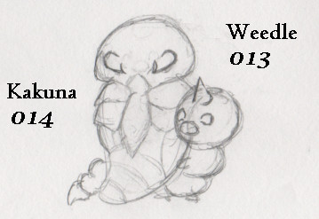 013+014-Weedle+Kakuna