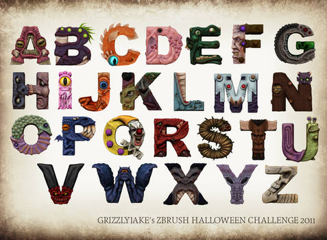 Halloween Monster Alphabet