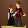 Ginny and Ron Weasley