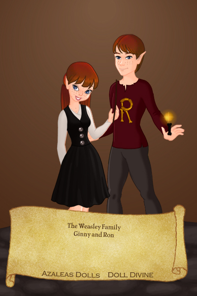 Ginny and Ron Weasley