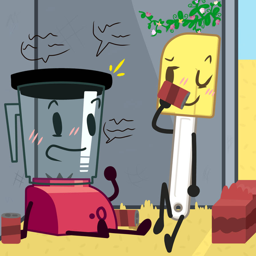 Bfdi Machine Deviantart BFDI (TPOT) Spatula and Blender fanart by SuspiciousWorker on DeviantArt