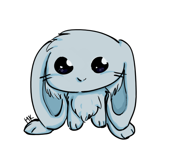 Blue Rabbit Deviantart Blue Bunny by Zephyrenth on DeviantArt