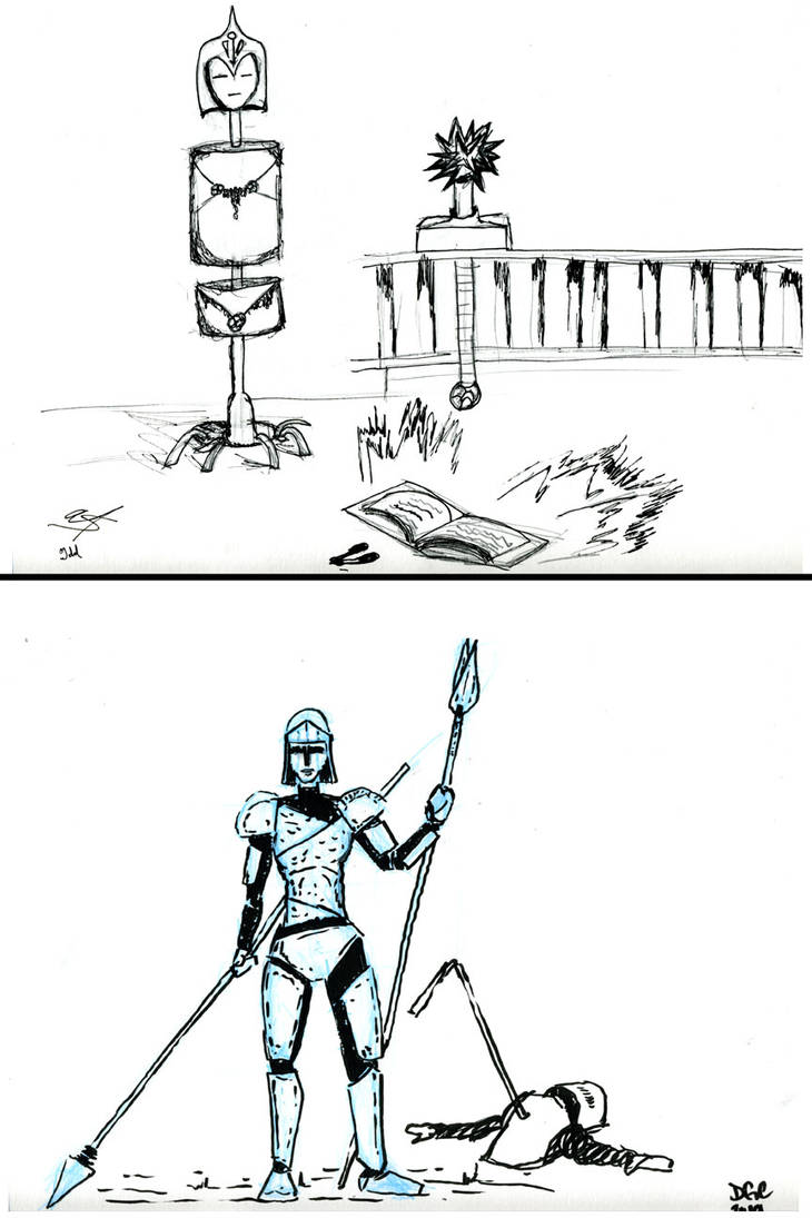 sketchbomb-14LadyKnights by dgcordon