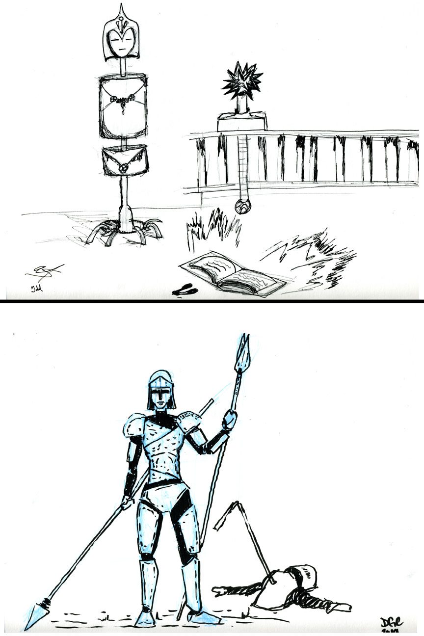 sketchbomb-14LadyKnights by dgcordon