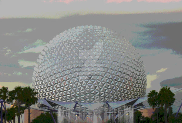 The Epcot Sphere by aunamarie on DeviantArt