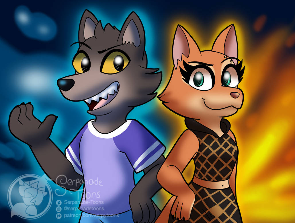 Elemental Wolfane (COLLAB) by Serpanade-Toons on DeviantArt