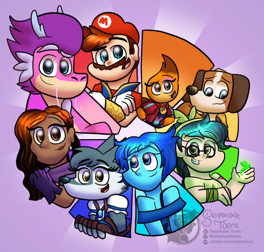 Wheel of Characters by Serpanade-Toons on DeviantArt