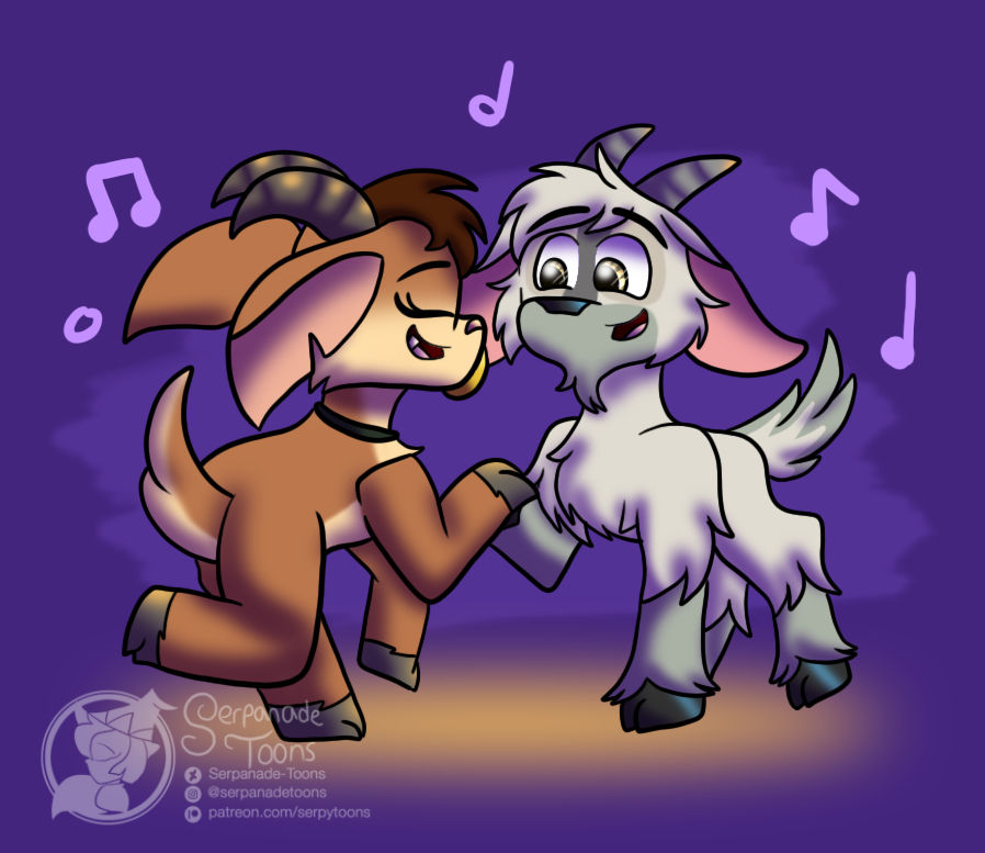 Deviantart Grumpy Goat A Couple of Goats Dancing (AT) by Serpanade-Toons on DeviantArt