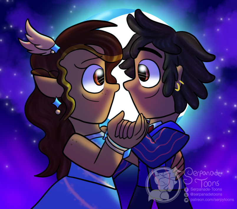 Yule X Ragnar Enchanting Yule Night by Serpanade-Toons on DeviantArt