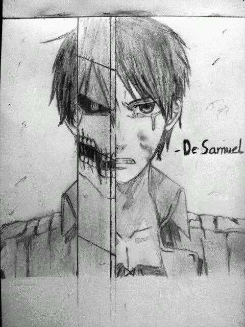 Eren Jaeger Titan Face By Desamuel On Deviantart Eren Jaeger Titan Face By Desamuel On Deviantart