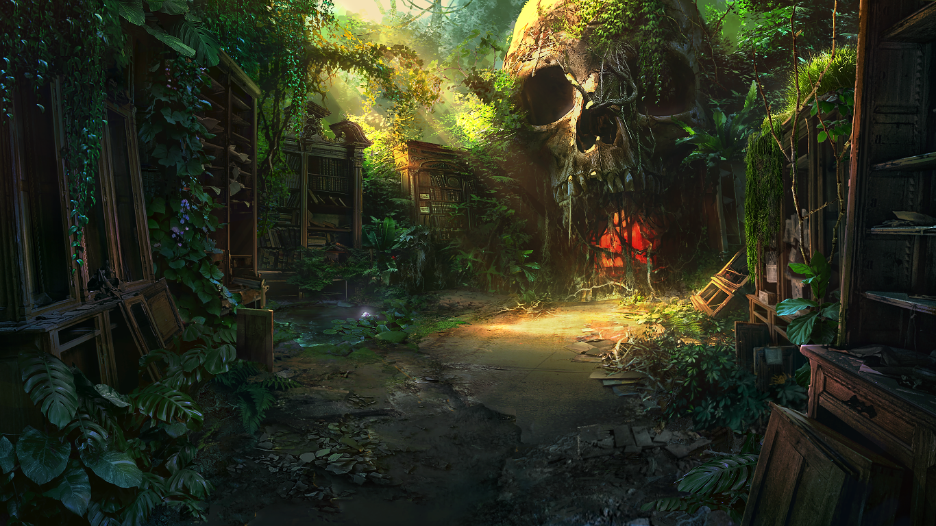 abandoned library by VityaR83 on DeviantArt