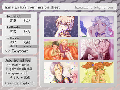 [OPEN] Commission info
