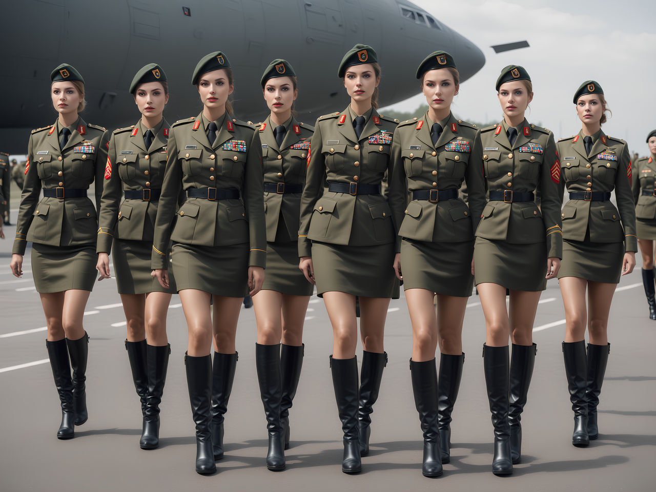 A Group Of Women In Military Uniforms by EmulsionSide on DeviantArt A Group Of Women In Military Uniforms by EmulsionSide on DeviantArt