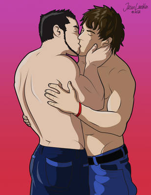 Aaron and Jake -- A Kiss