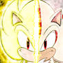 Super Sonic and Super Shadow - Sonic 34th Edition