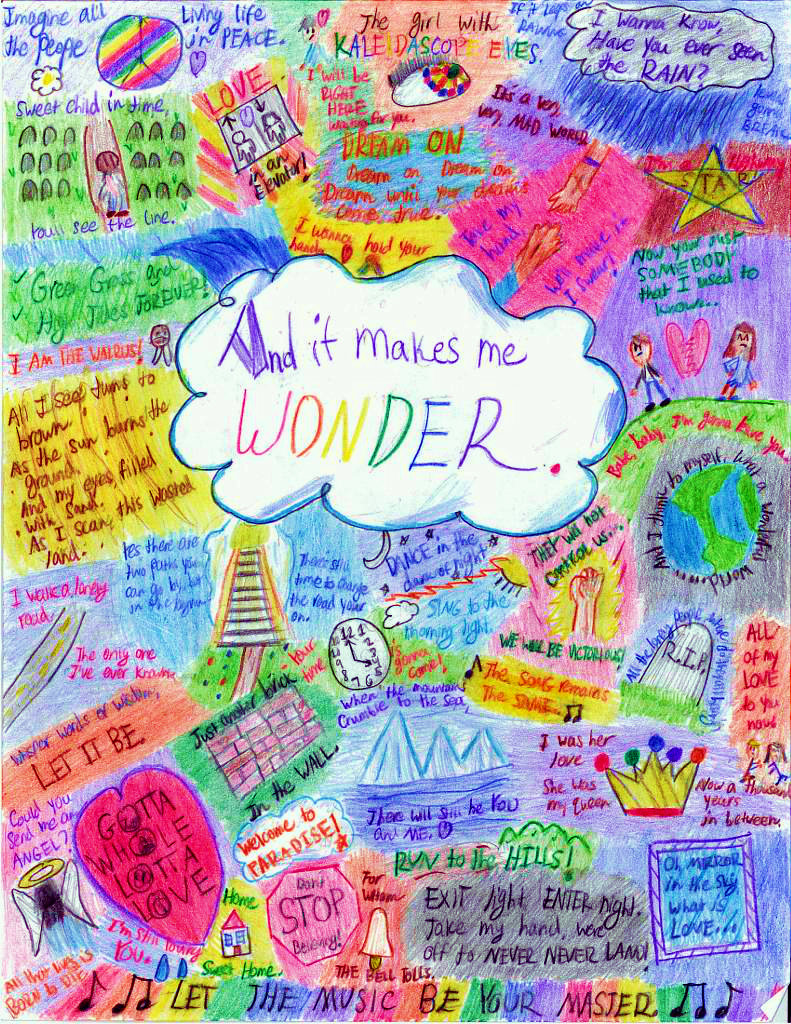 Song Lyrics Collage