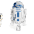 BB-8 Rolls Around R2-D2 Icon by CassieCros13