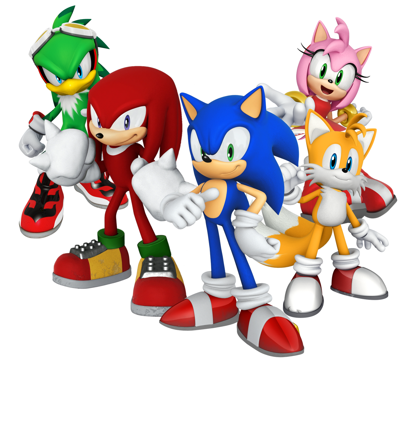 Sonic Tails Knuckles Amy Jet.png by TryfonasGogos on DeviantArt